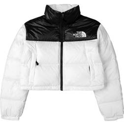 The North Face Women's Nuptse Short Jacket - TNF White/TNF Black