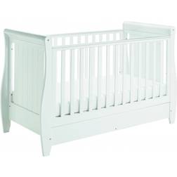 Babymore Stella Sleigh Dropside Convertible Cot Bed