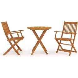 vidaXL 3058255 Ensemble repas de patio, 1 Table incluse 2 Chaises