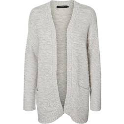 Vero Moda Knitted Cardigan VMNO Knit Light Grey Melange