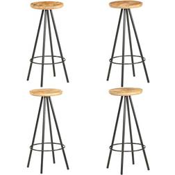 vidaXL - Barstol 73cm 4st