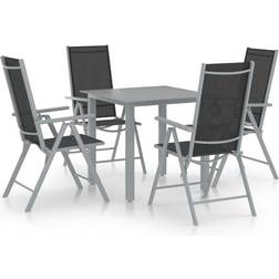 vidaXL 3070632 Juego de comedor de patio, 1 Mesa incl. 4 Sillas