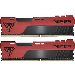 Patriot Mémoire RAM Memory Viper Elite II PVE2464G360C0K 64Go (2x32Go) DDR4 3600MHz CL20 Rouge