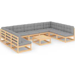 vidaXL 3077199 Loungeset, 1 Bord inkl. 9 Soffor
