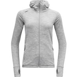 Devold Nibba Merino Jkt Hood Women - Grey Melange