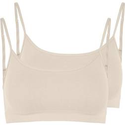 Pieces Symmi Bra 2-pack - Whitecap Gray