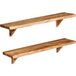 vidaXL - Wall Shelf 35.4" 2pcs