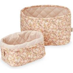 Cam Cam Copenhagen Quilted Opbevaringskurv Aurora/Shell 2-pack