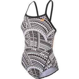 Zone3 Kona Speed ​​Swimsuit - Black/Orange/White