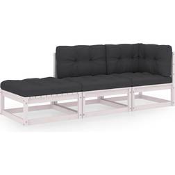 vidaXL 3076519 Lounge-Set, Tisch einschl. 2 Sofas