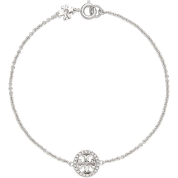 Tory Burch Miller Pave Logo Link Bracelet