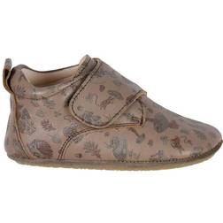 Wheat Dakota Print Indoor Shoe - Brown Forest