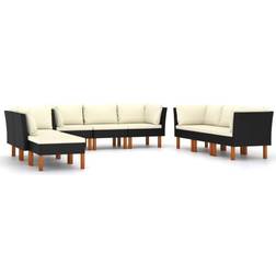 vidaXL 3059748 Lounge-Set, Tisch einschl. 8 Sofas