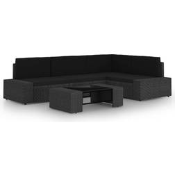 vidaXL 3067133 Loungeset, 1 Bord inkl. 4 Soffor