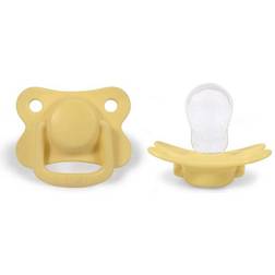 Filibabba Pacifiers Pale Banana 6m+ 2-pack