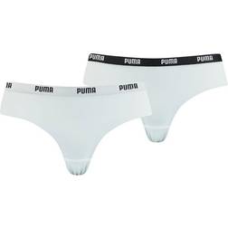 Puma Women's Microfiber Brazilian Brief 2-pack - White