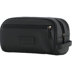 Barbour Leather Washbag - Black