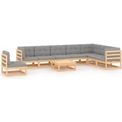 vidaXL 3076829 Loungeset, 1 Bord inkl. 8 Soffor