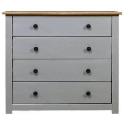 vidaXL 282659 Gray and Wood Aparador 80x73cm