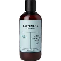 Barberians Active Hair & Body Wash 250ml