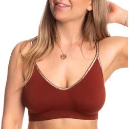 Missya Glitter Bra Top - Roest Oranje