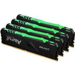 Kingston Fury Beast RGB Black DDR4 2666MHz 4x16GB (KF426C16BB1AK4/64)