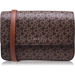 DKNY Bryant Medium Flap Handbag - Mocha/Caramel