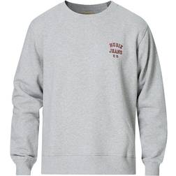 Nudie Jeans Frasse Logo Sweatshirt - Grey Melange