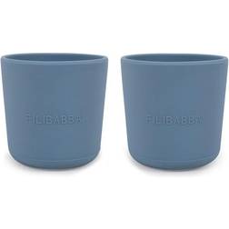 Filibabba Silikon Mugg 2-pack Powder Blue