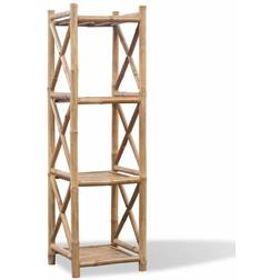 vidaXL Bamboo Bokhylla 117cm