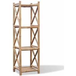 vidaXL Bamboo Étagère à livres 117cm