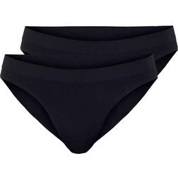 Pieces Ymmi Rib Brief 2-Pack Black Female