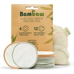 Bamboo Bambaw Dischetti Struccanti Riutilizzabili 16 pz