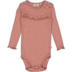 Wheat Rib Ruffle LS Body - Rose Cheeks (9108e-007-2112)