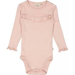 Wheat Rib Ruffle LS Body - Rose Powder ( 9108e-007-2487)