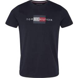 Tommy Hilfiger Lines Logo Organic Cotton T-shirt - Desert Sky