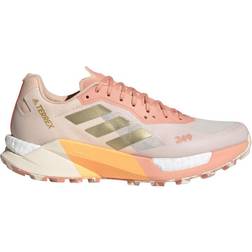 adidas Terrex Agravic Ultra Trail W - Wonder White/Gold Metallic/Acid Orange