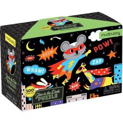 Mudpuppy Superhero Glow In The Dark Puzzle 100 Pieces