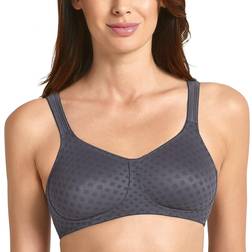 Anita Lisa Wire-Free Mastectomy Bra - Dark Grey