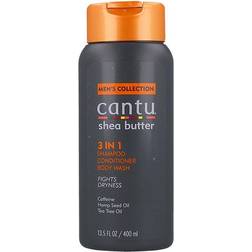 Cantu Men's 3 in 1 Shampoo, Conditioner & Body Wash 400ml