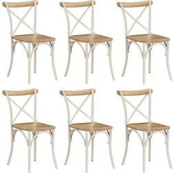 vidaXL Cross Kitchen Chair 84cm 6pcs