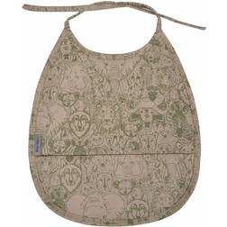 Mikk-Line PU Bibs Small w. Print Covert Green