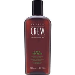 American Crew 3-in-1 Tea Tree Shampoo, Conditioner & Body Wash 100ml