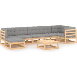 vidaXL 3076749 Loungeset, 1 Bord inkl. 6 Soffor