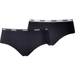 Puma Hipster Panties 2 Pack - Black