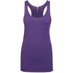 Next Level Women's Tri-Blend Racerback Tank Top - Purple Rush