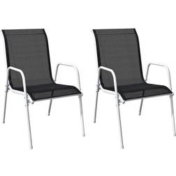 vidaXL 313070 2-pack Trädgårdsmatstol