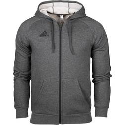 adidas Core 19 Hoodie Men - Dark Grey Heather/Black