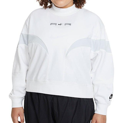 Nike Air Mock Fleece Sweatshirt Women - White/Pure Platinum/Black