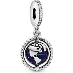 Pandora Charm Colgante en Plata de Ley Globo Giratorio